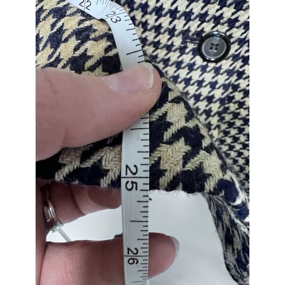 Vintage Evan Picone Womens Blazer Jacket 8 P Wool Blend Equestrian Houndstooth - Picture 6 of 9
